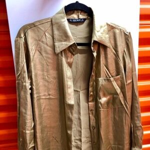 ZARA Dress Shirt Cover up, S, NWT